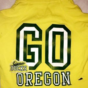 Oregon Ducks Victoria Secret zip up sweater